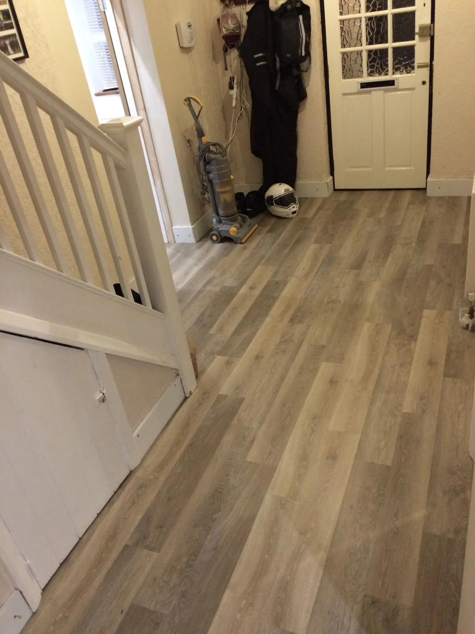 Grey wood effect click LVT in Dorking