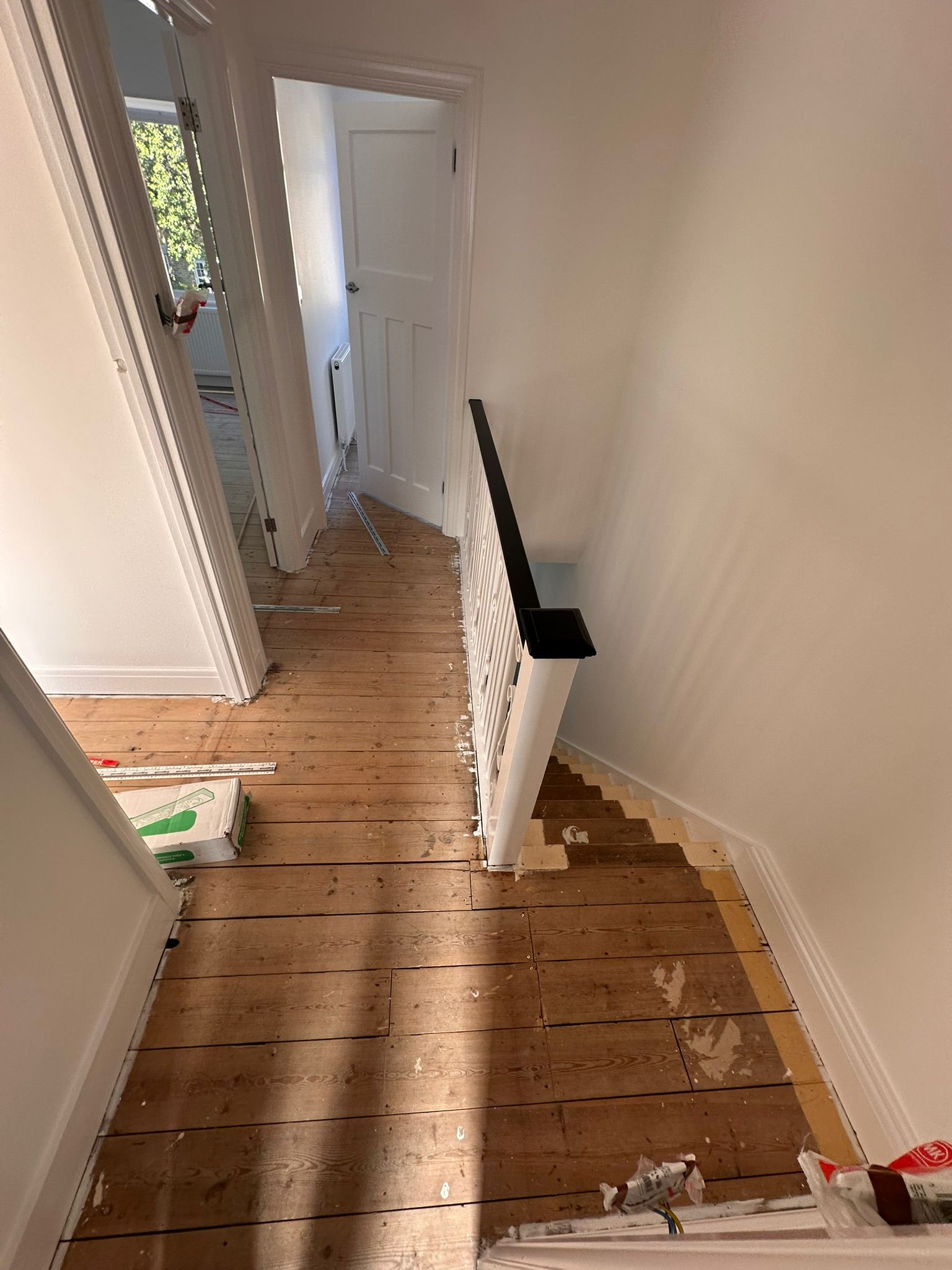 Cloud 9 Cumulus underlay being fitted on staircase in Surrey