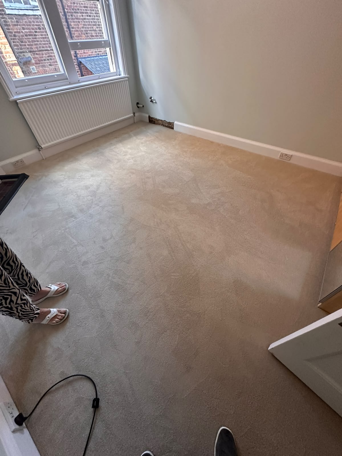 Cream Carpet Fitted in Bedroom - Wimbledon SW19