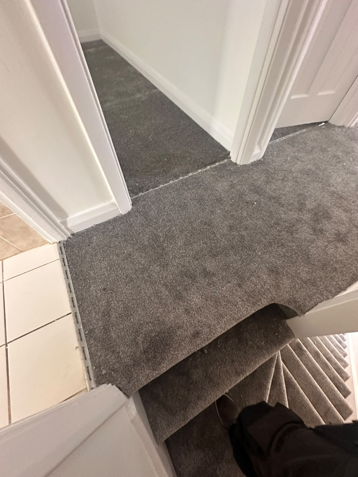 Grey Carpet Fitted in Hallway - Wimbledon SW19