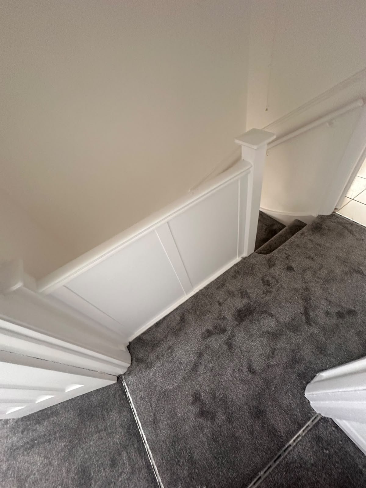 Grey Carpet Fitted on Landing - Wimbledon SW19
