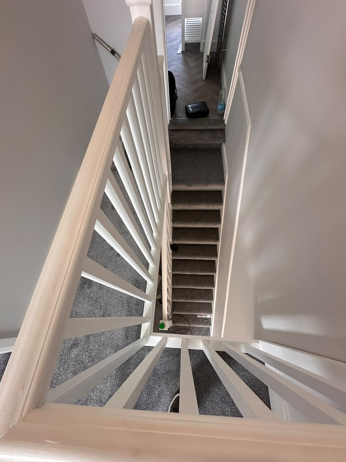 Grey Carpet Fitted on Staircase - Wimbledon SW19